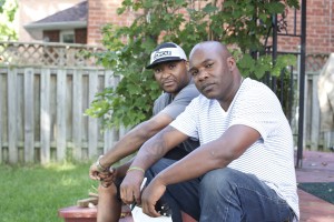 Kwame With Joel Ward (Washington Capitals)