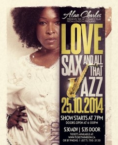 Love Sax And All That Jazz - October 25, 2014 - Toronto